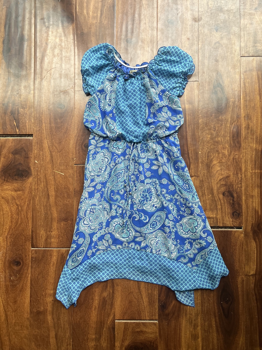 Speechless Girl's Blue Paisley Dress